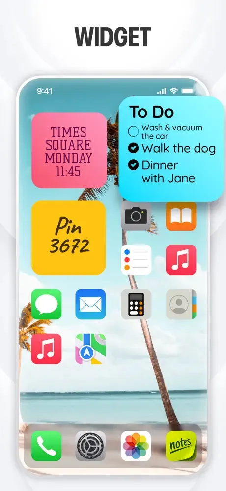 Sticky Notes & Color Widget App Store screenshot 3