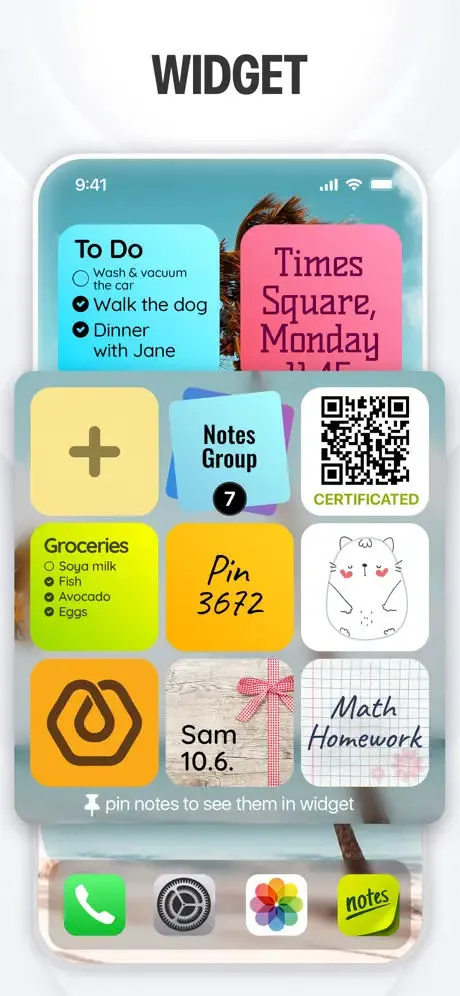 Sticky Notes & Color Widget App Store screenshot 6