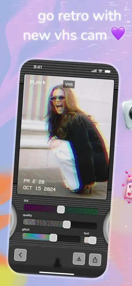 sway ~ blur & vhs trending cam App Store screenshot 2