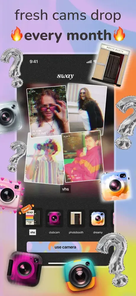 sway ~ blur & vhs trending cam App Store screenshot 3