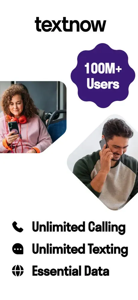 TextNow App Store screenshot 1