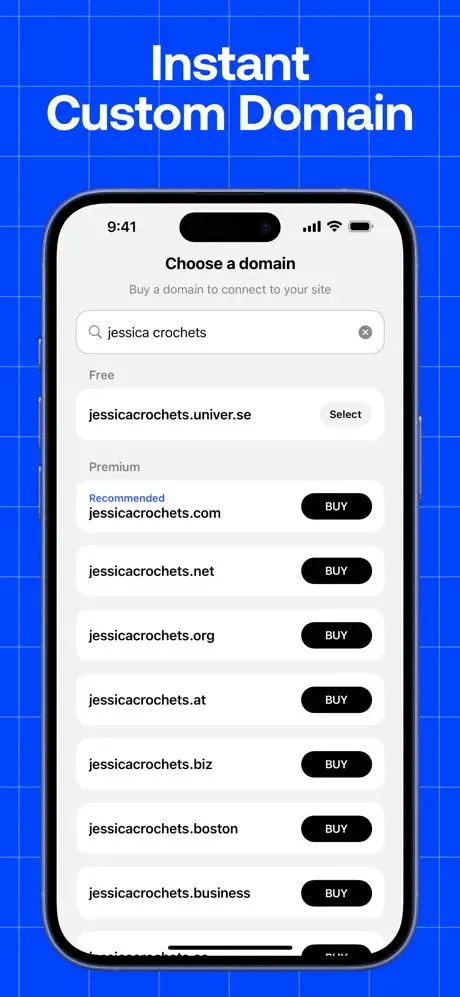 Universe Website Builder App Store screenshot 3
