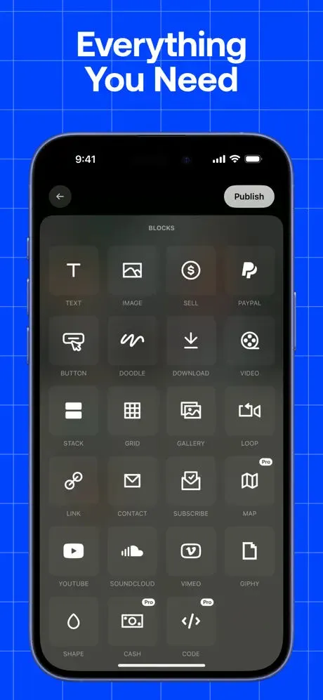 Universe Website Builder App Store screenshot 4