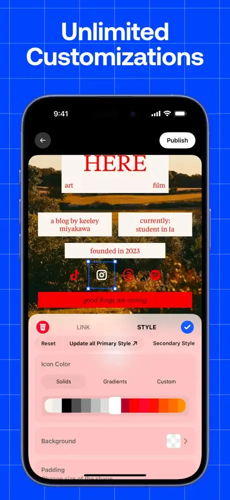 Universe Website Builder App Store screenshot 5