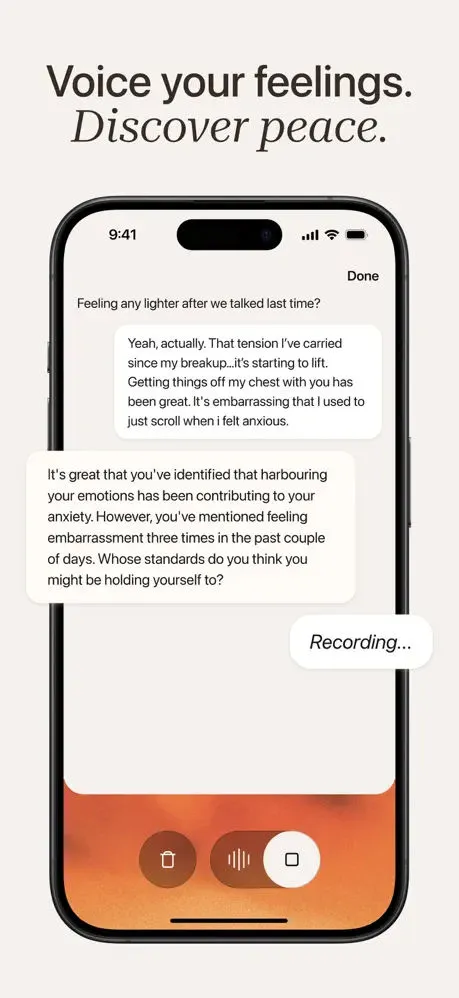 Voiced AI: Talk, Reflect, Grow App Store screenshot 2