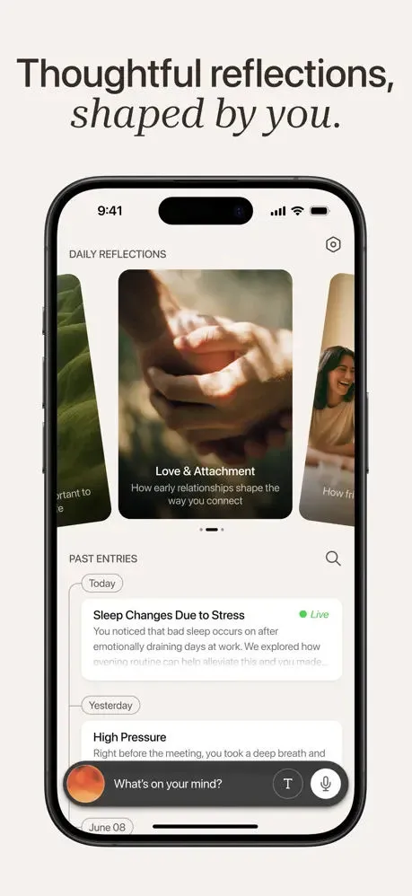 Voiced AI: Talk, Reflect, Grow App Store screenshot 4