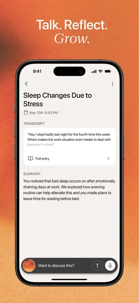 Voiced AI: Talk, Reflect, Grow App Store screenshot 5