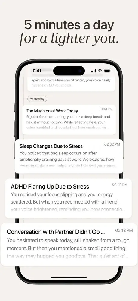Voiced AI: Talk, Reflect, Grow App Store screenshot 7