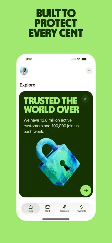 Wise App Store screenshot 2