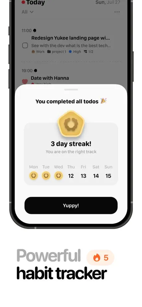 Yukee simple todo list tracker App Store screenshot 3