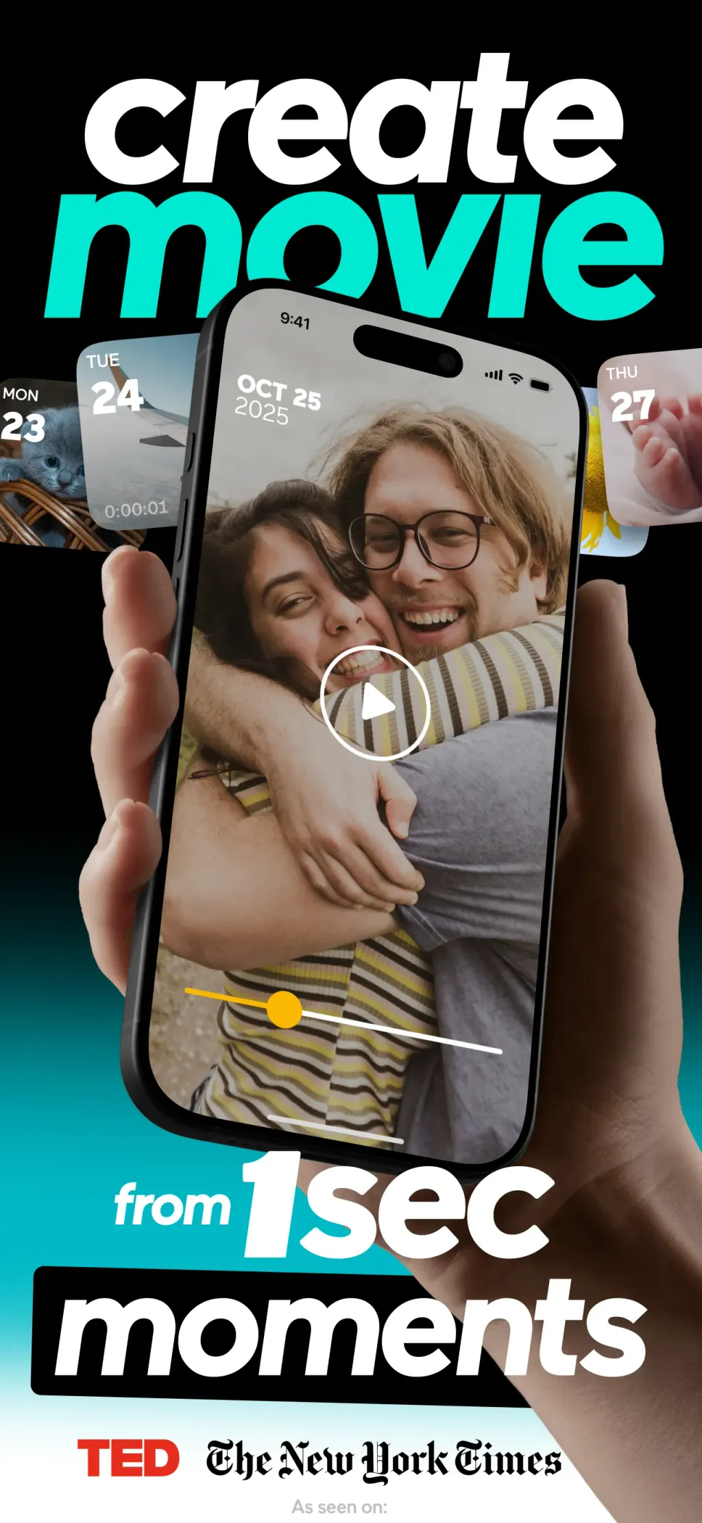 1 Second Everyday: Video Diary App Store screenshot 1