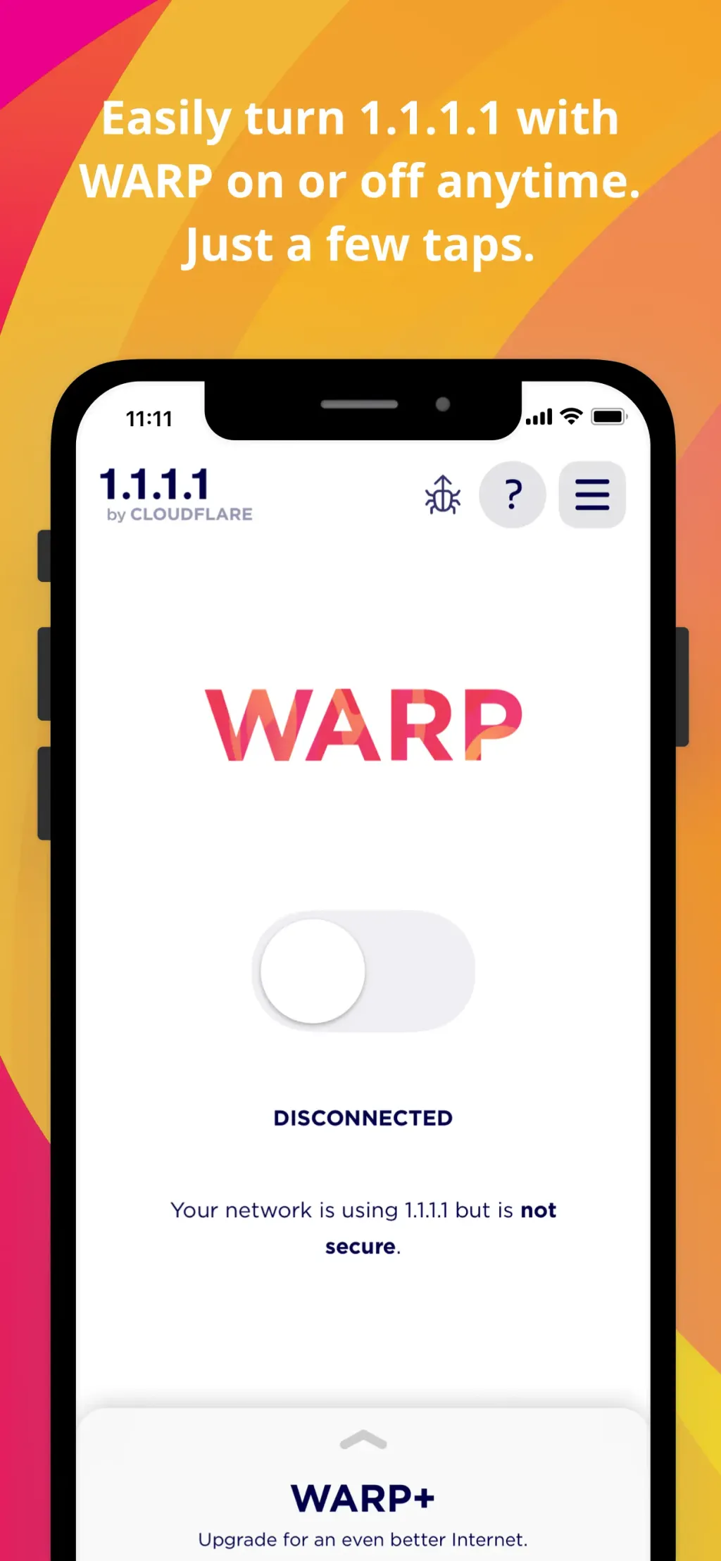 1.1.1.1: Faster Internet App Store screenshot 1