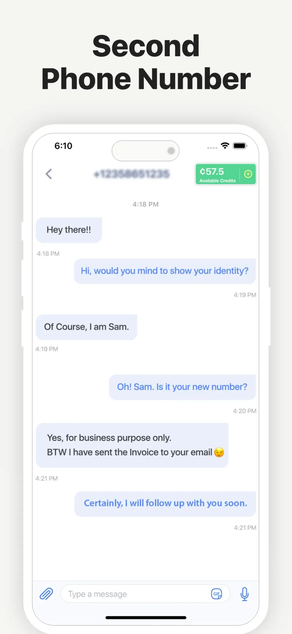 2nd Line - Second phone number screenshot 3