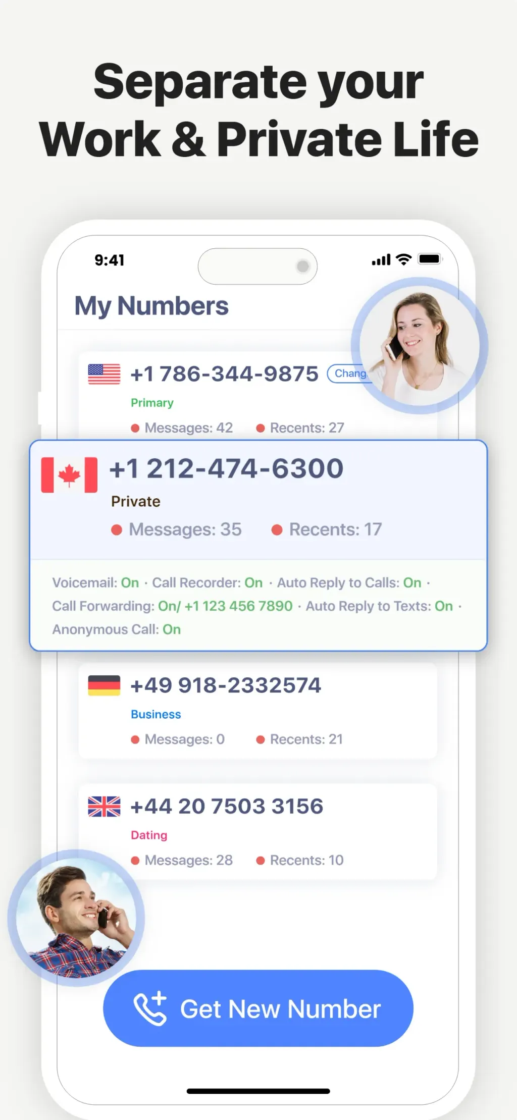 2nd Line - Second phone number screenshot 3