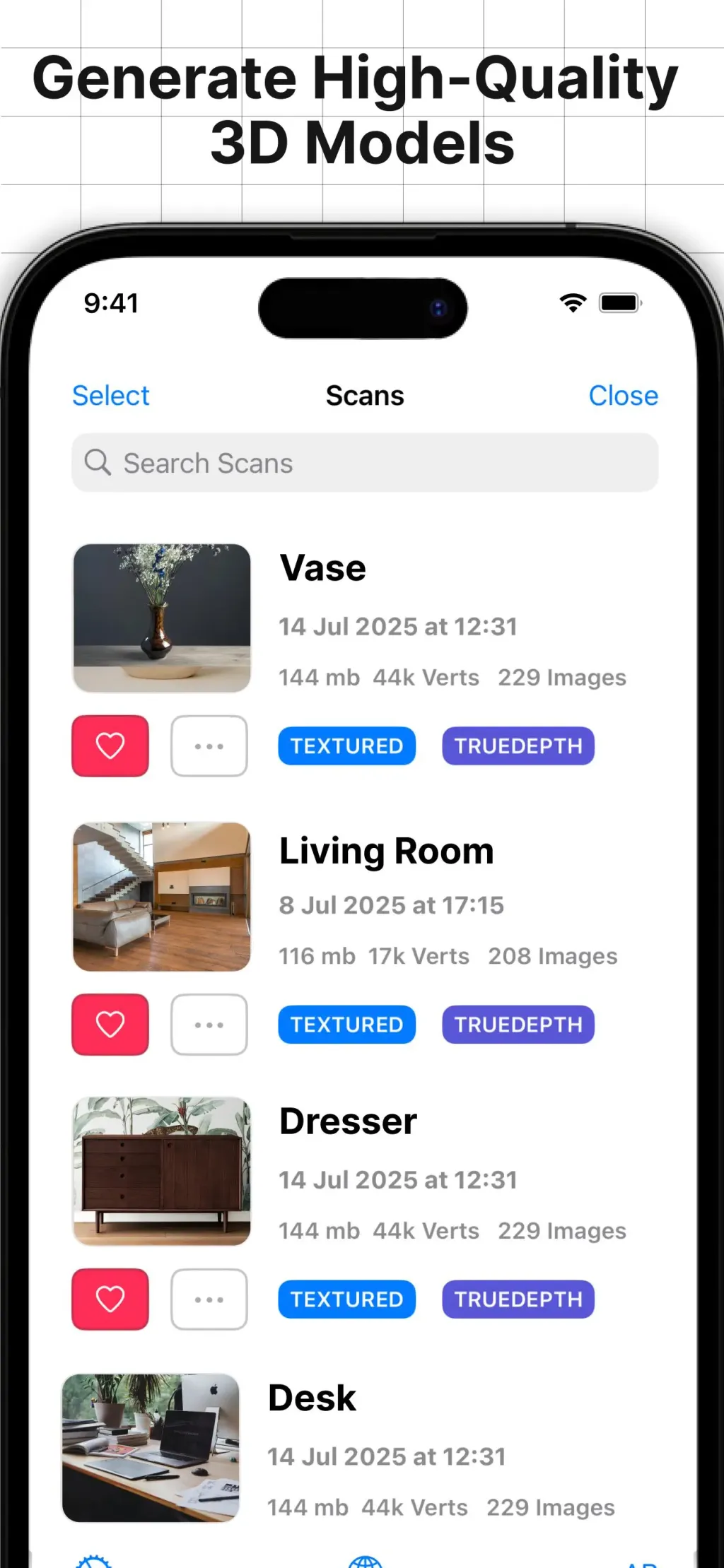 3d Scanner App™ App Store screenshot 4