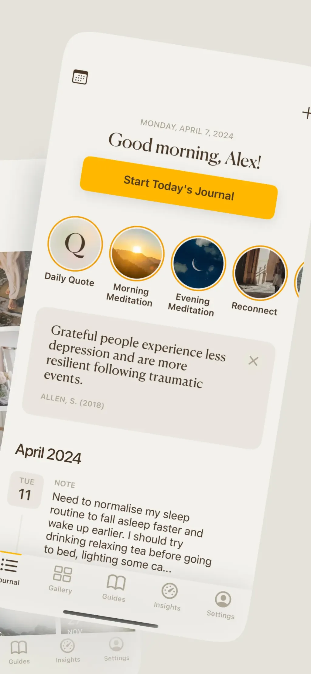 5 Minute Journal・Daily Diary screenshot 1