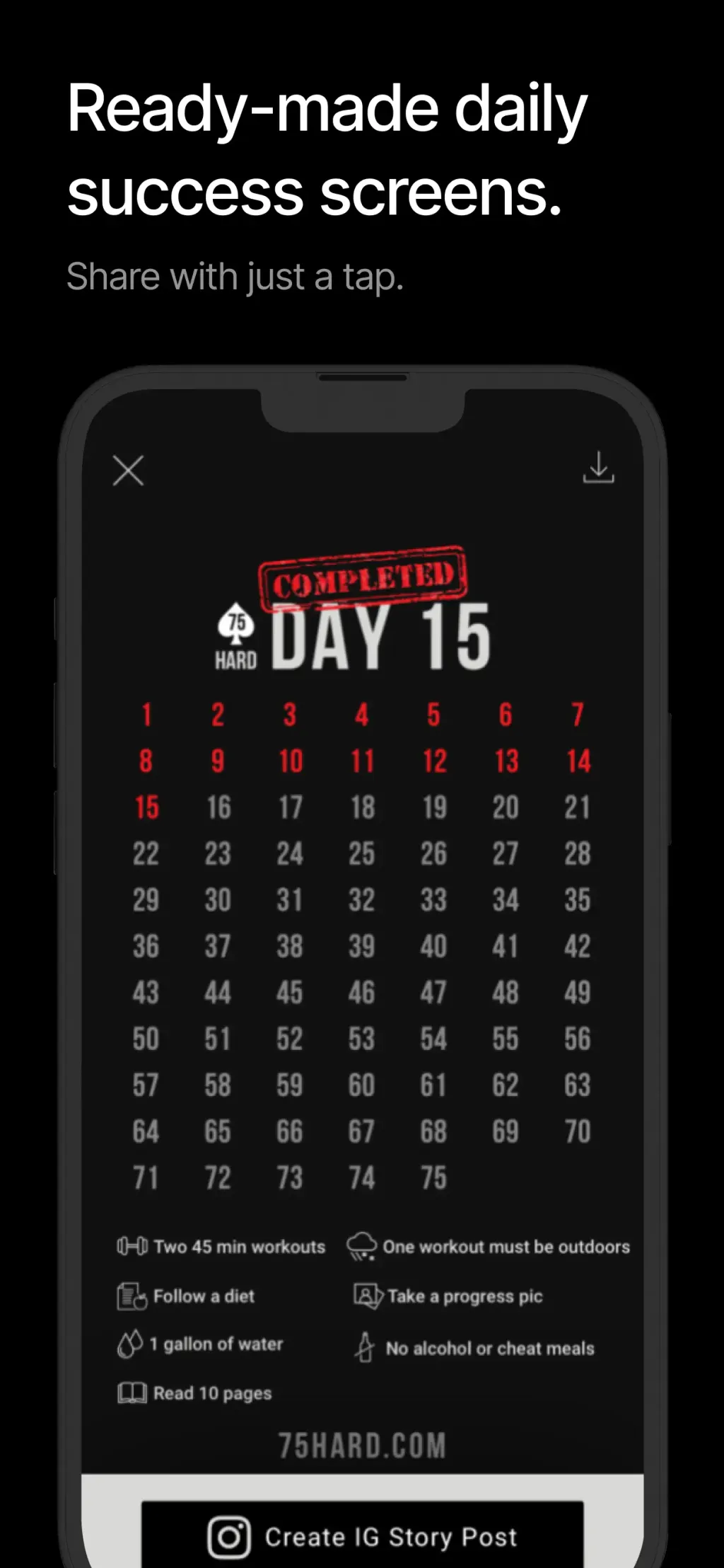 75 Hard App Store screenshot 5