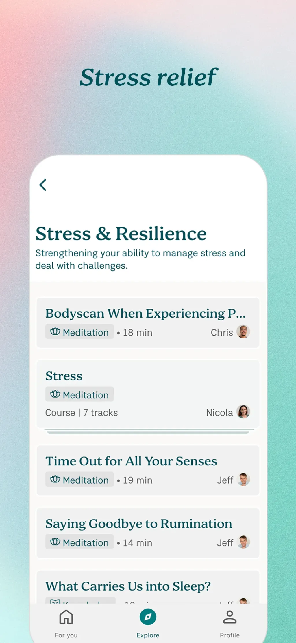 7Mind: Guided Meditation Coach App Store screenshot 3