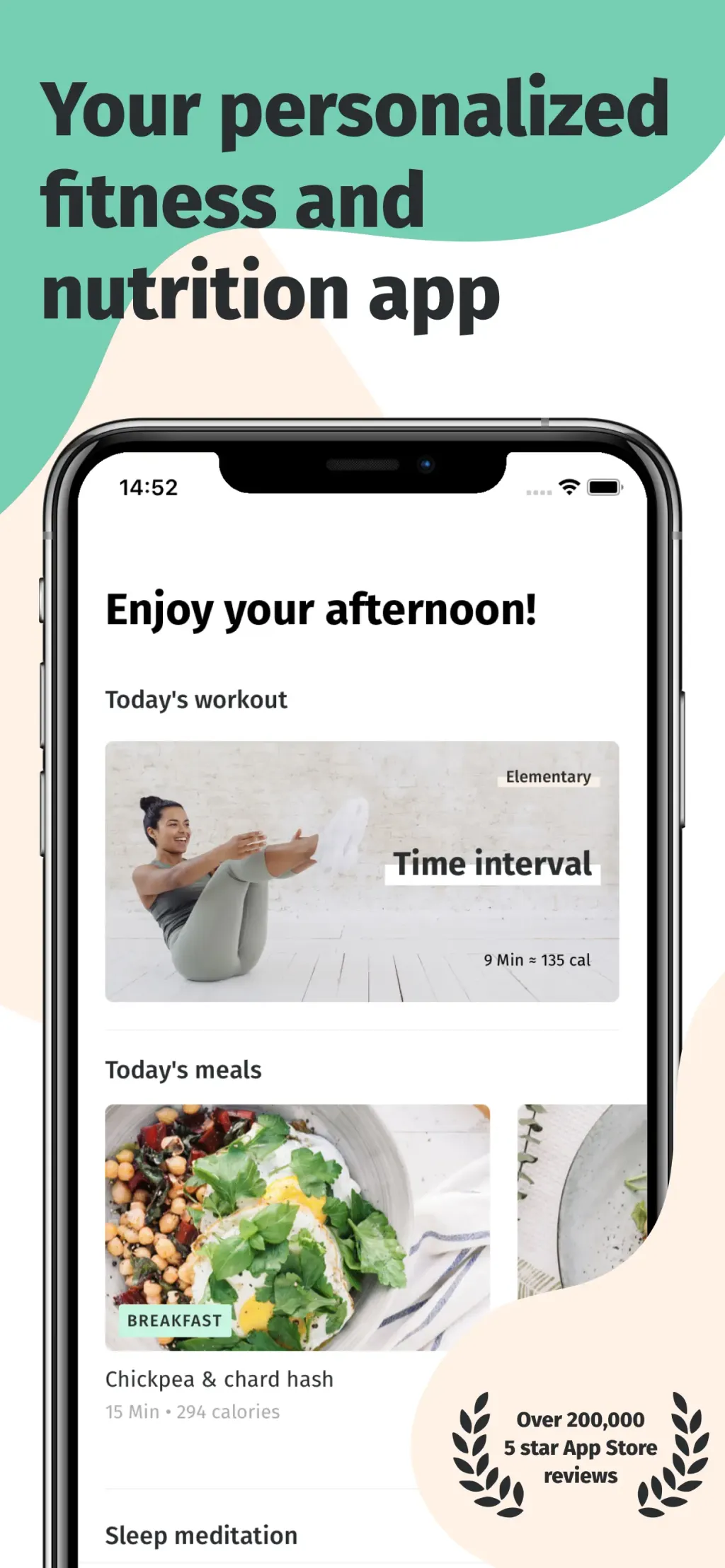 8fit Workouts & Meal Planner App Store screenshot 1
