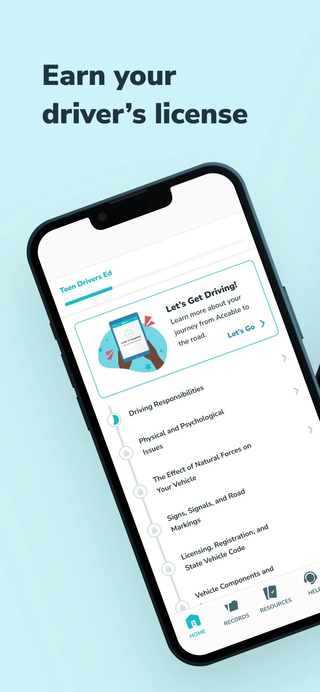 Aceable Drivers Ed & Test Prep App Store screenshot 1