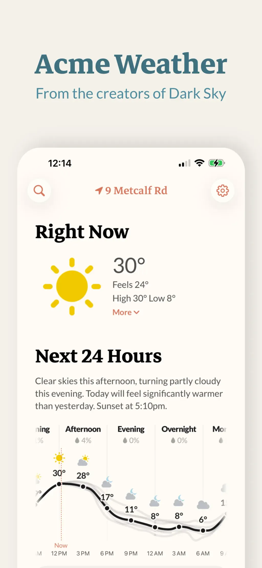 Acme Weather App Store screenshot 1