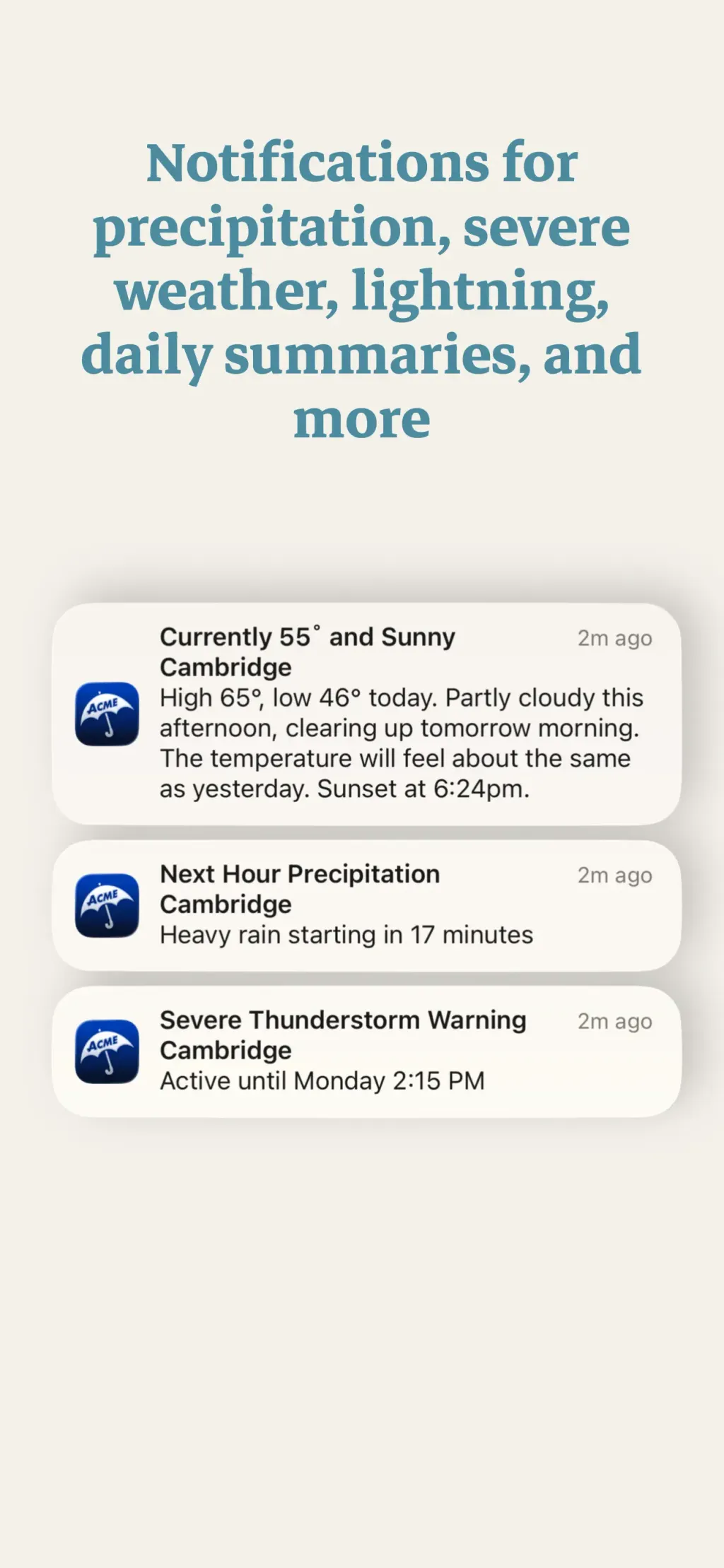 Acme Weather App Store screenshot 4