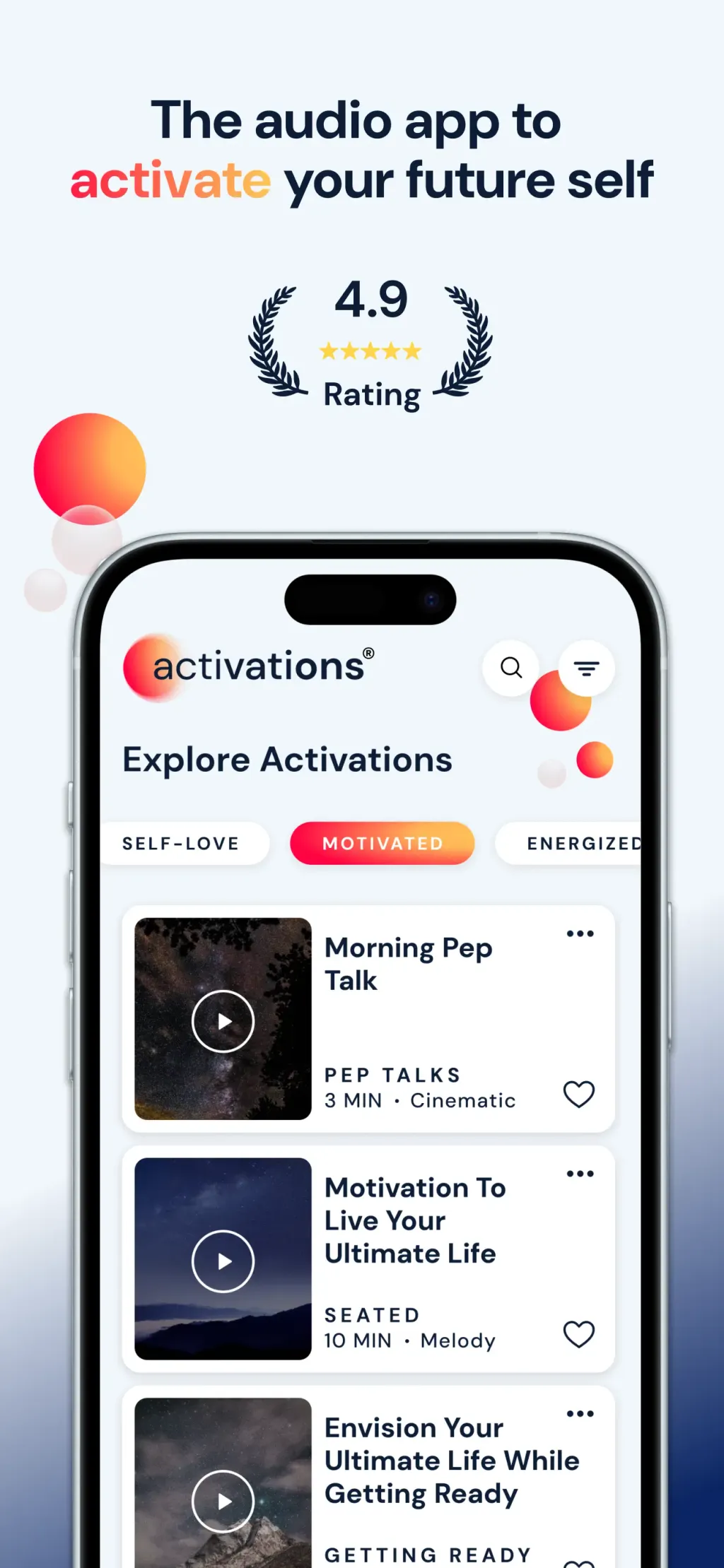 Activations: Daily Motivation screenshot 1