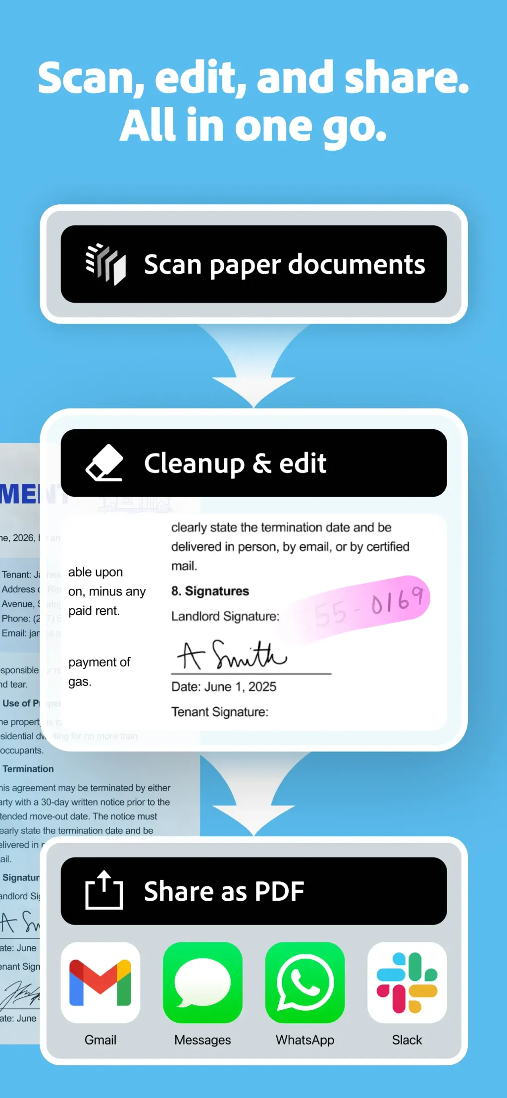 Adobe Scan: PDF & OCR Scanner App Store screenshot 2