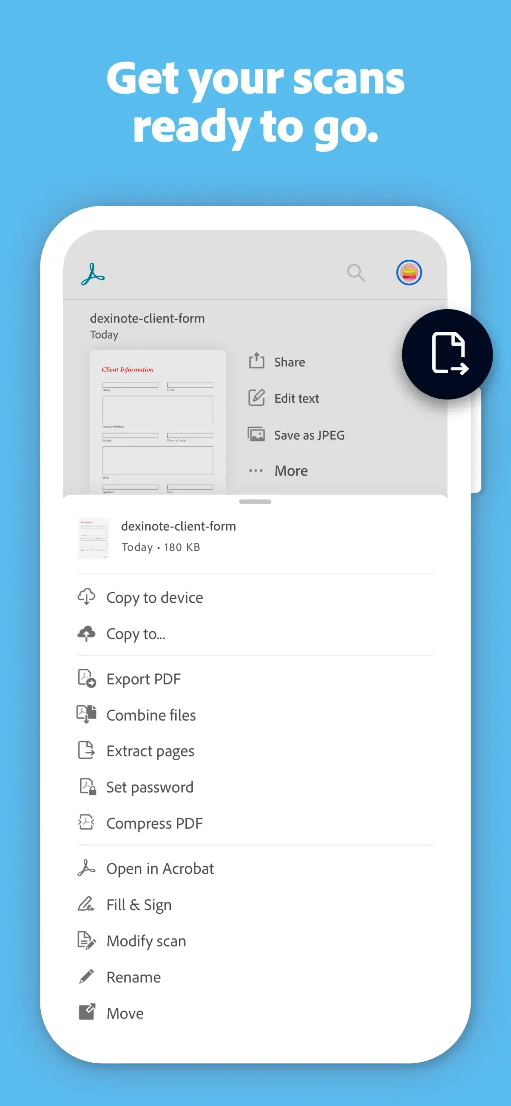 Adobe Scan: PDF & OCR Scanner App Store screenshot 10