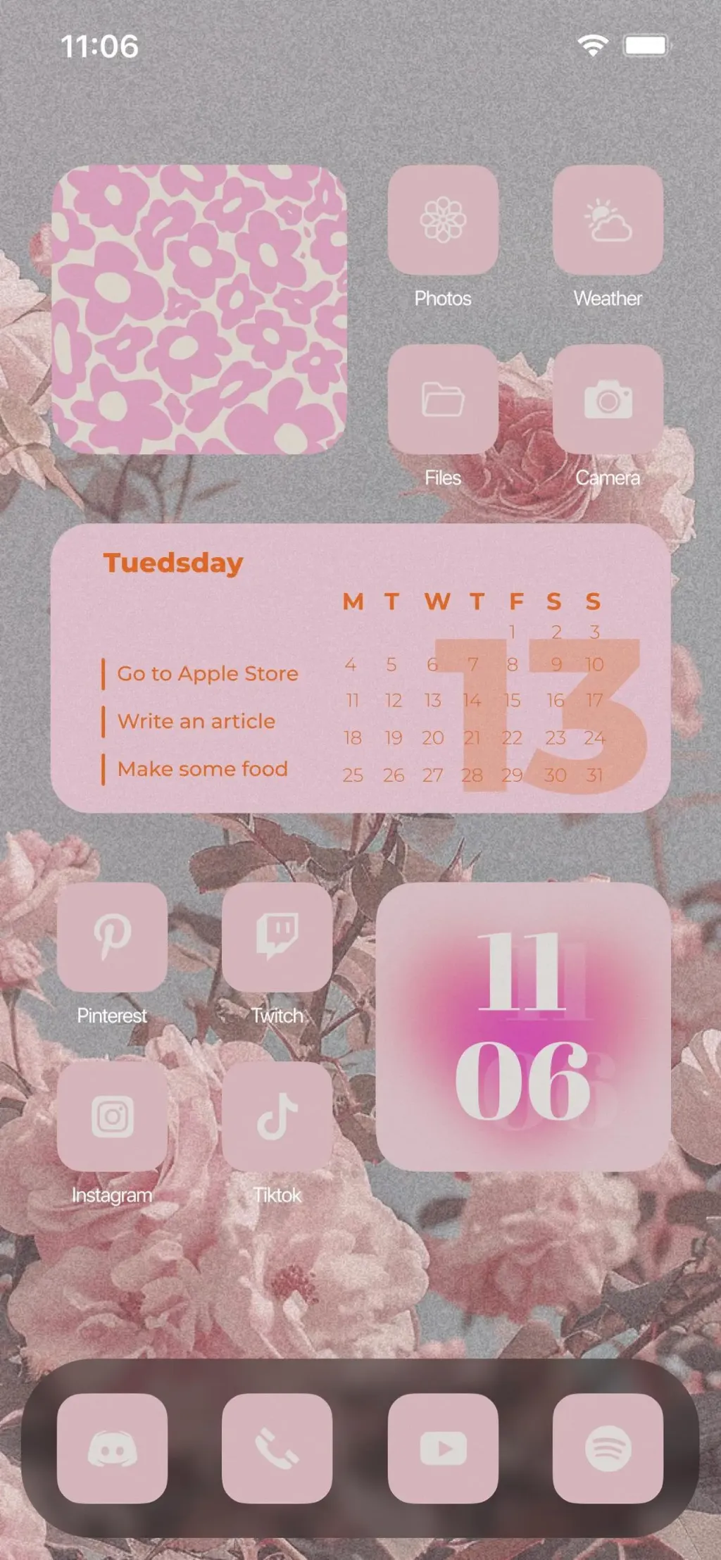 Aesthetic: App icons & Widgets App Store screenshot 1