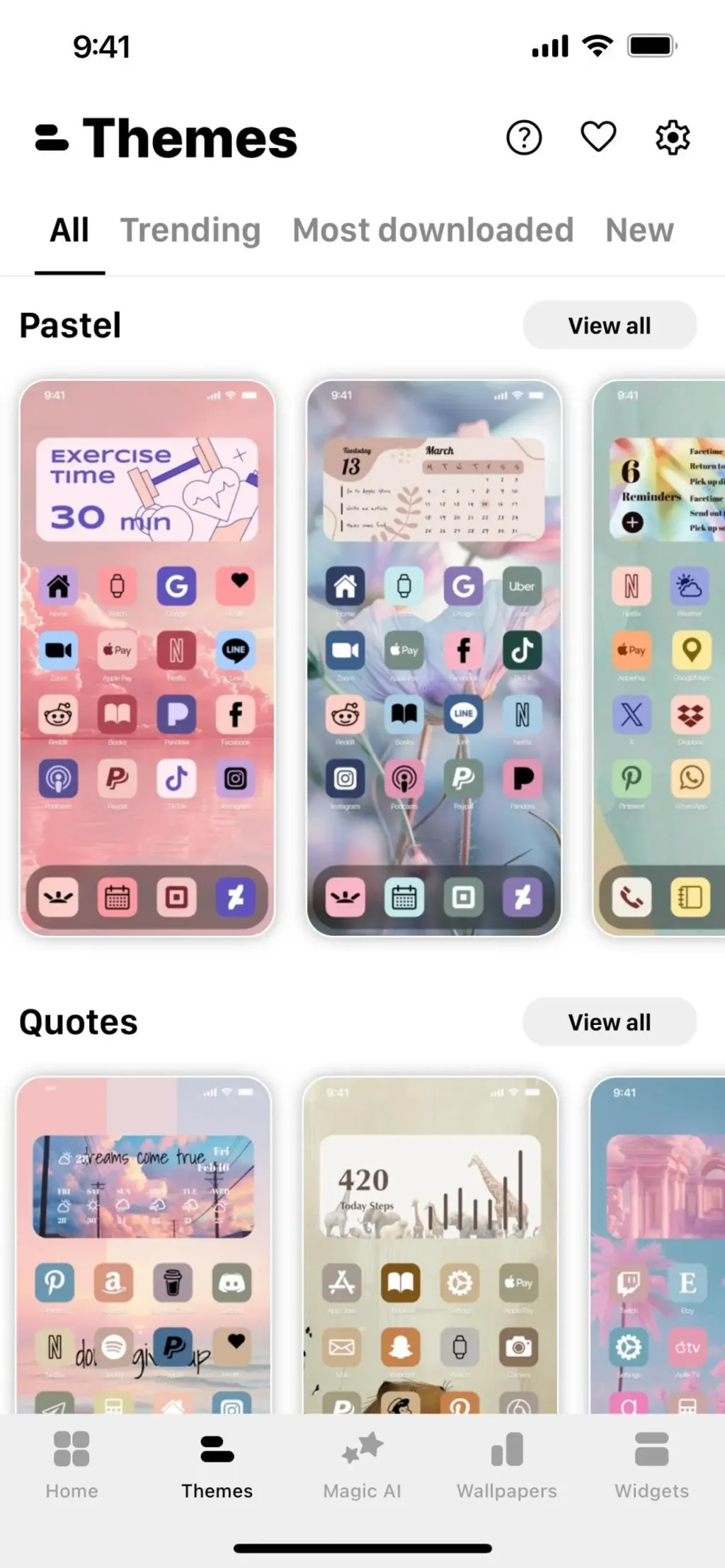 Aesthetic: App icons & Widgets screenshot 2