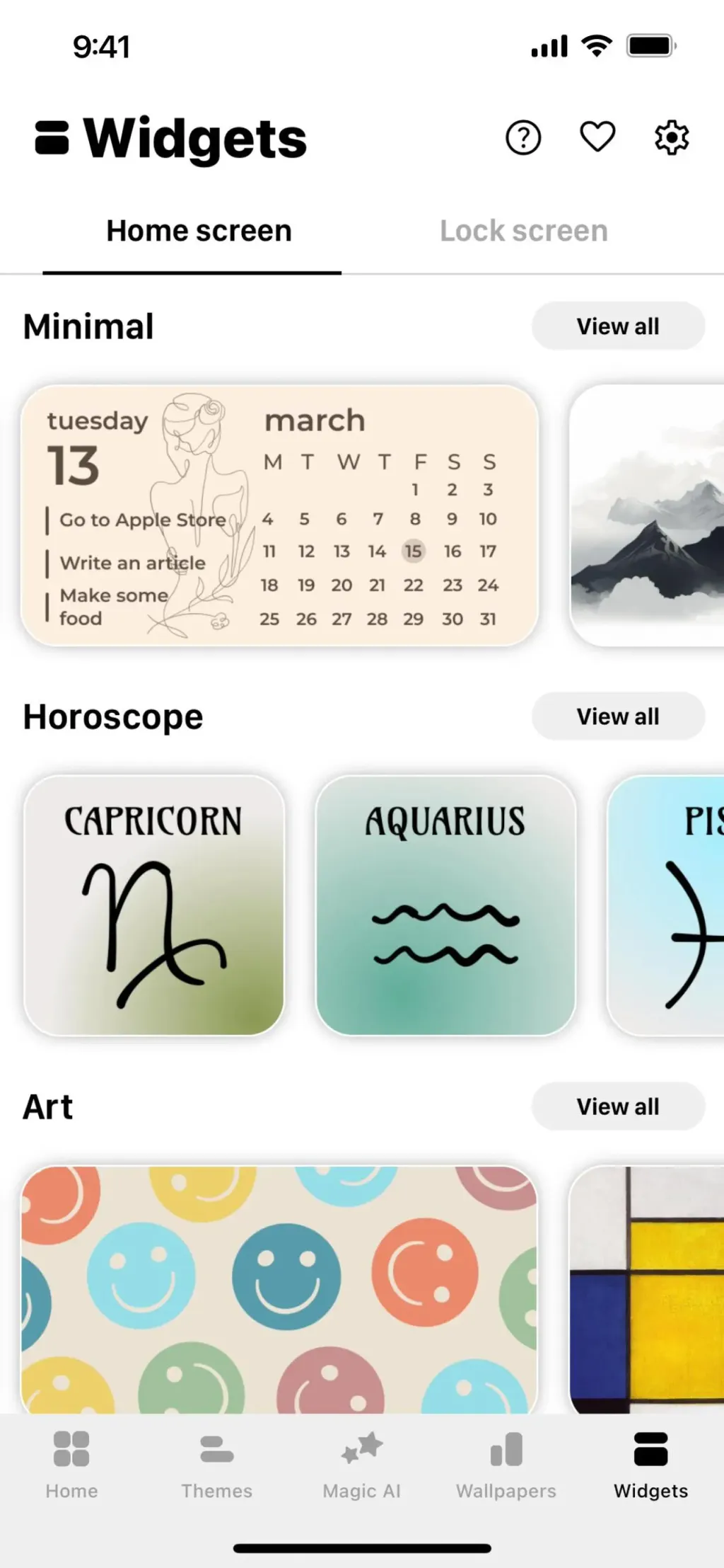 Aesthetic: App icons & Widgets screenshot 1