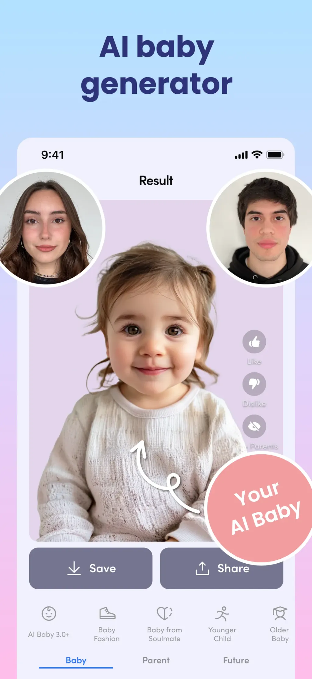 AI Baby Generator: Face Maker App Store screenshot 1