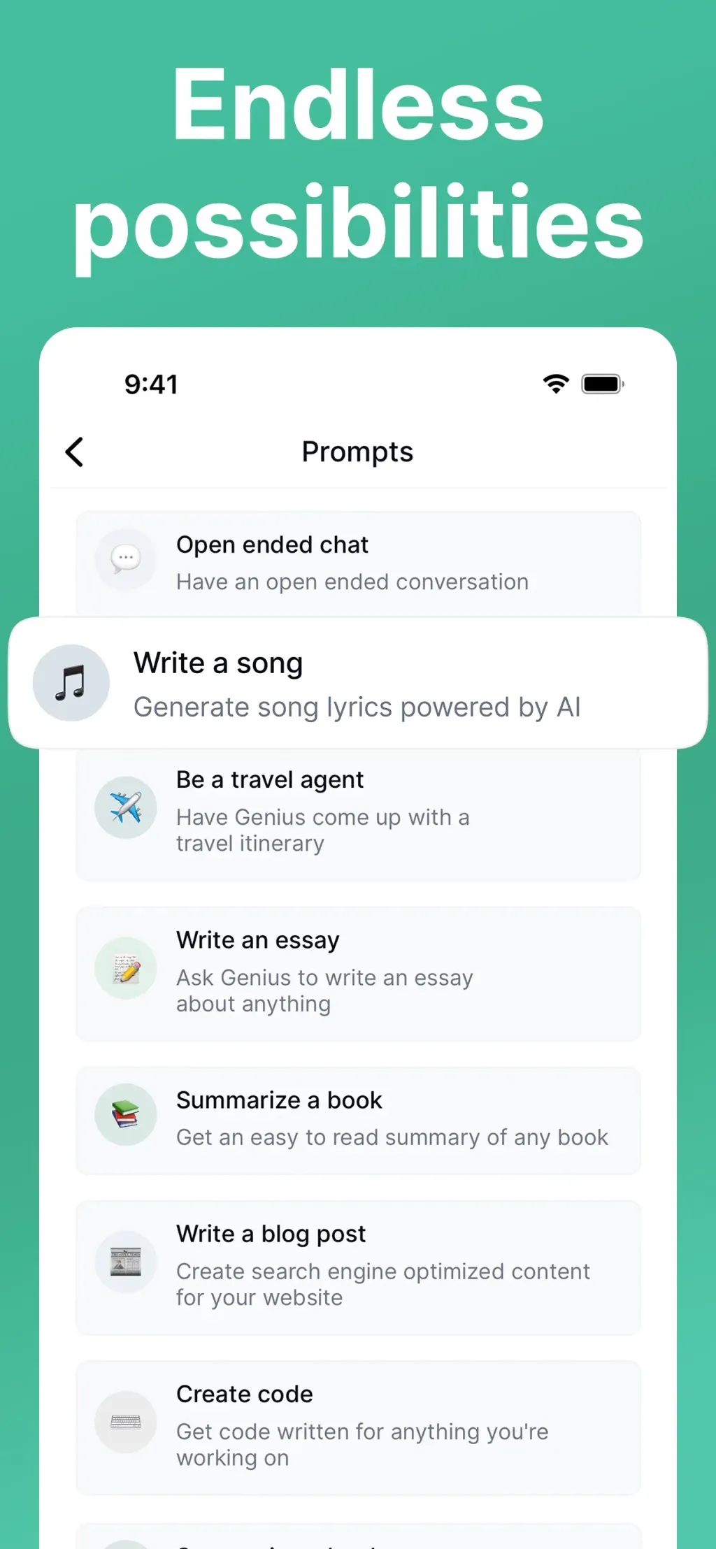 AI Chat 5.5: Genius App Store screenshot 4