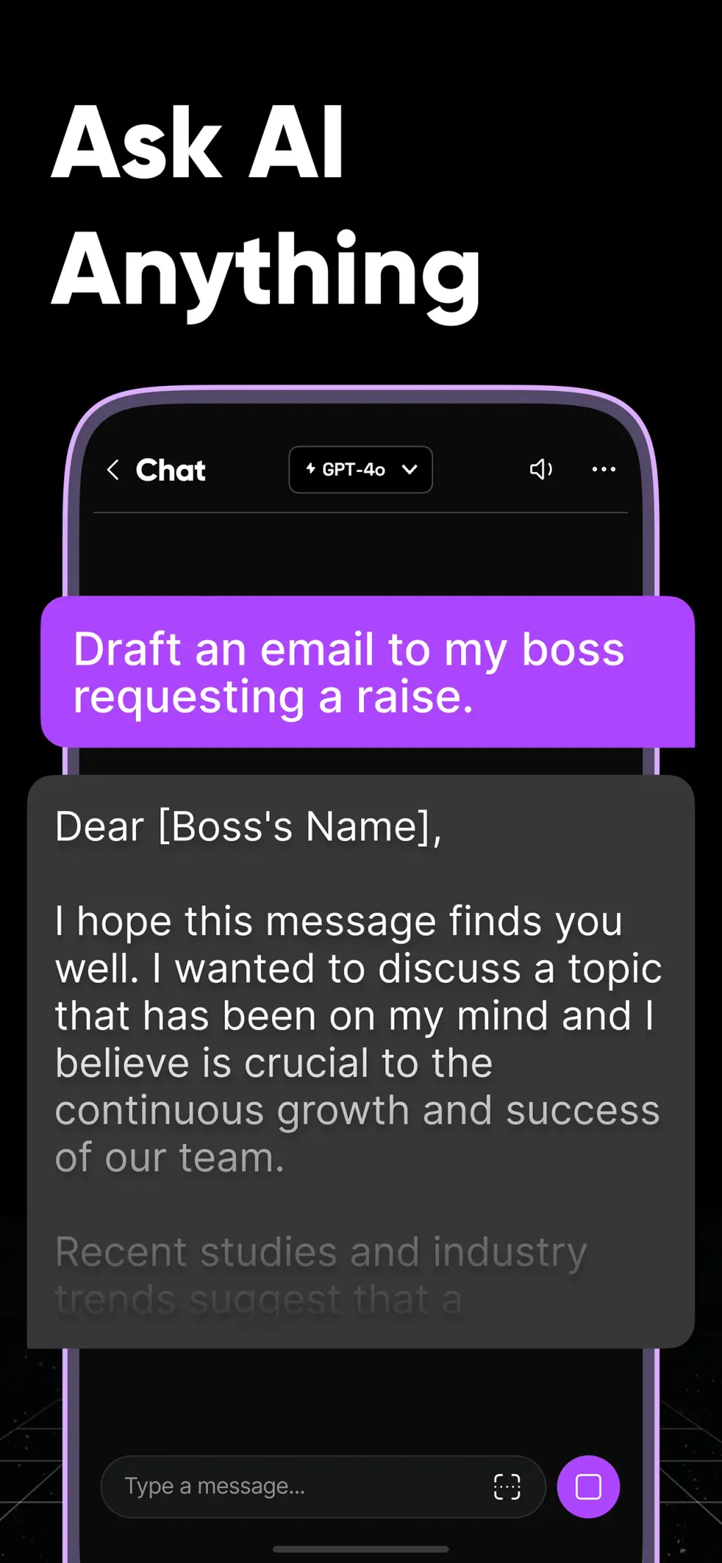 AI Chat Assistant - Chatomic App Store screenshot 1