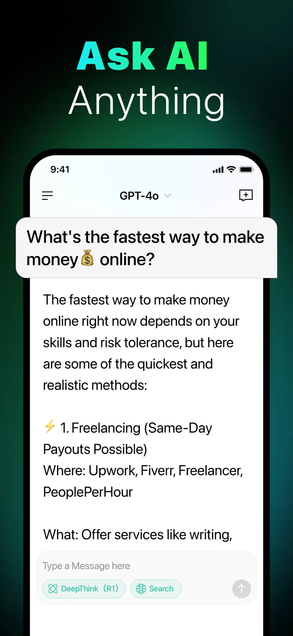 AI Chatbot & Design Assistant screenshot 1