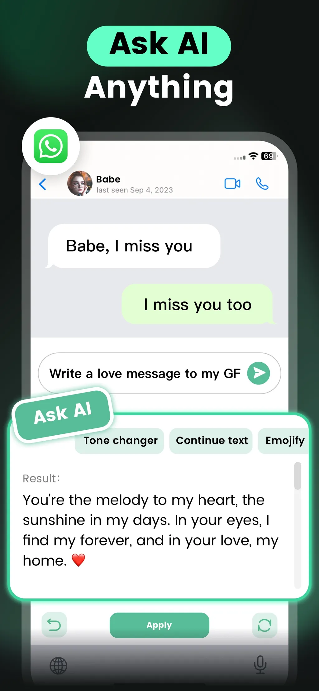 AI Keyboard: Chatbot, Grammar App Store screenshot 2