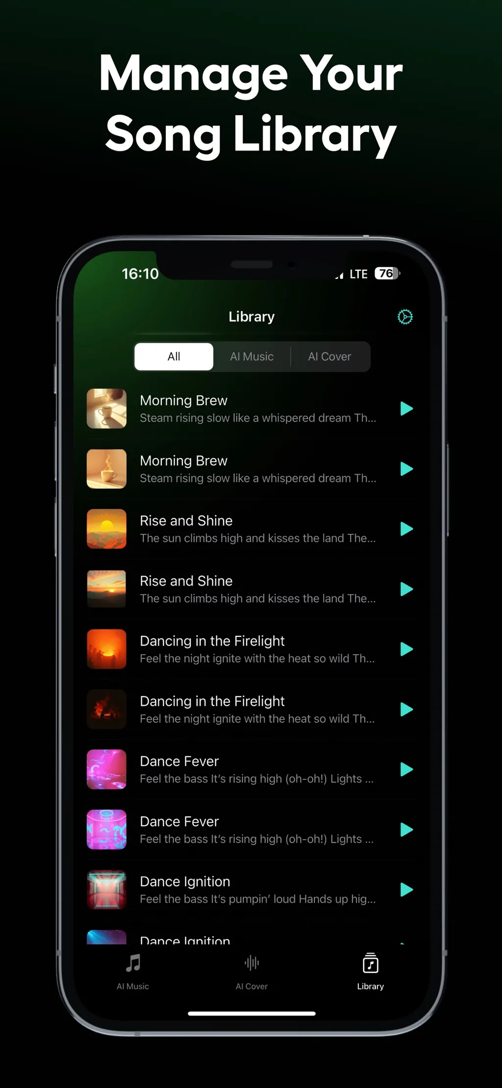 Sona: AI Music & Cover Maker App Store screenshot 6