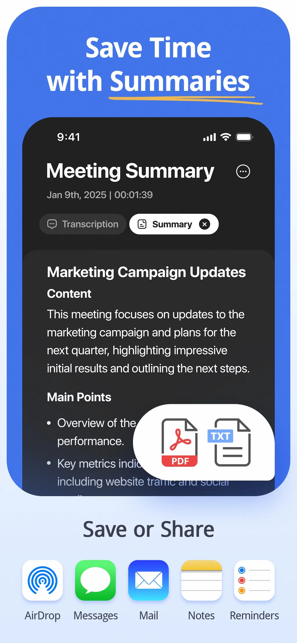 FoxNote - AI Note Taker screenshot 1