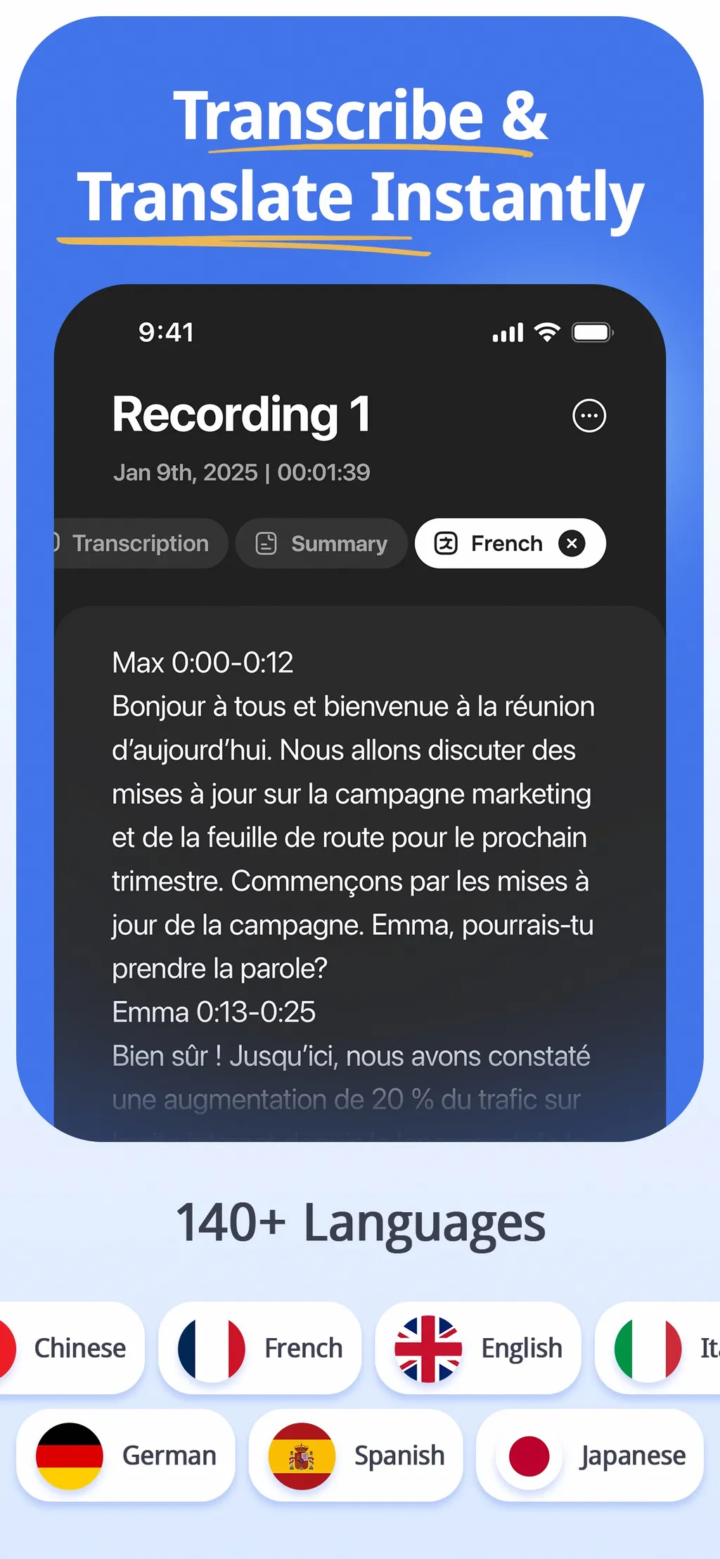 FoxNote - AI Note Taker screenshot 1