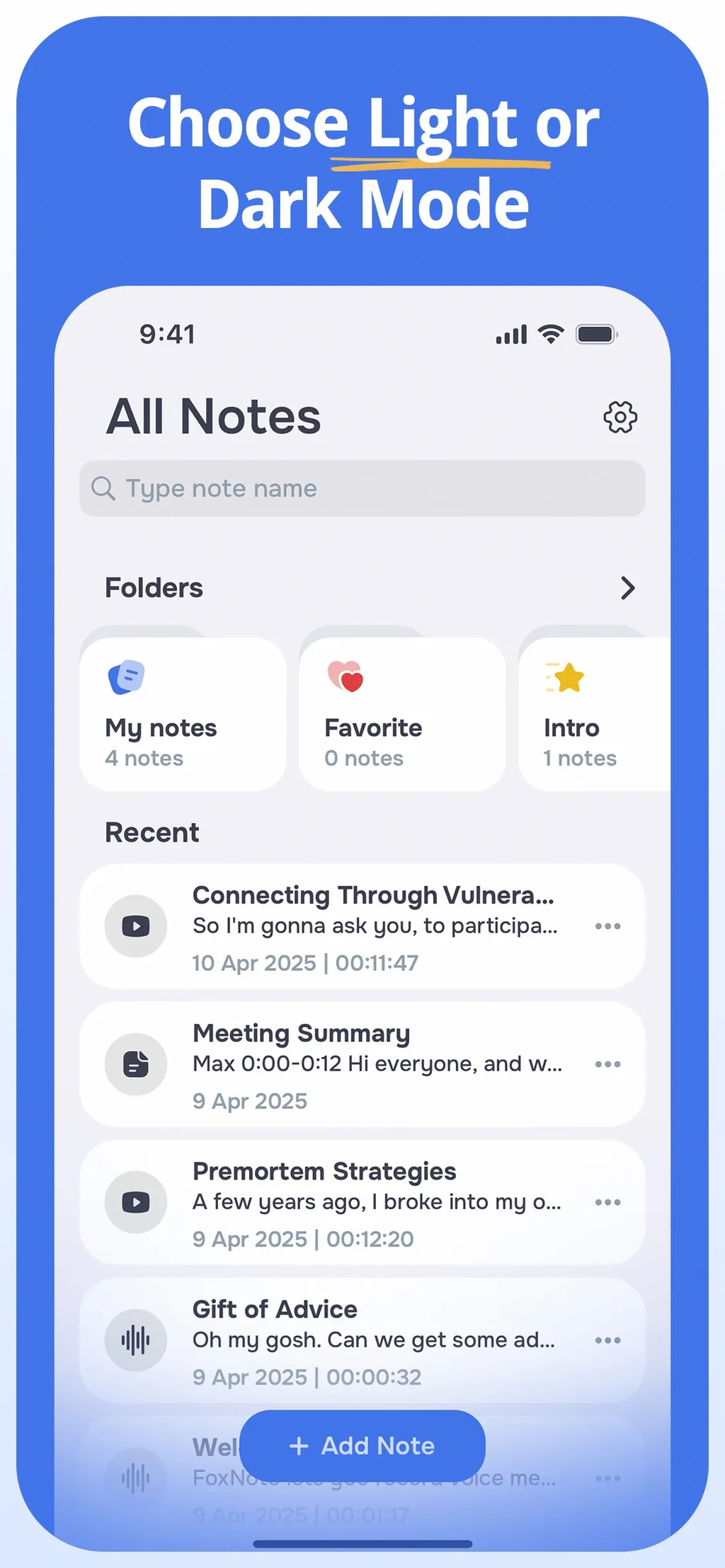 FoxNote - AI Note Taker App Store screenshot 8