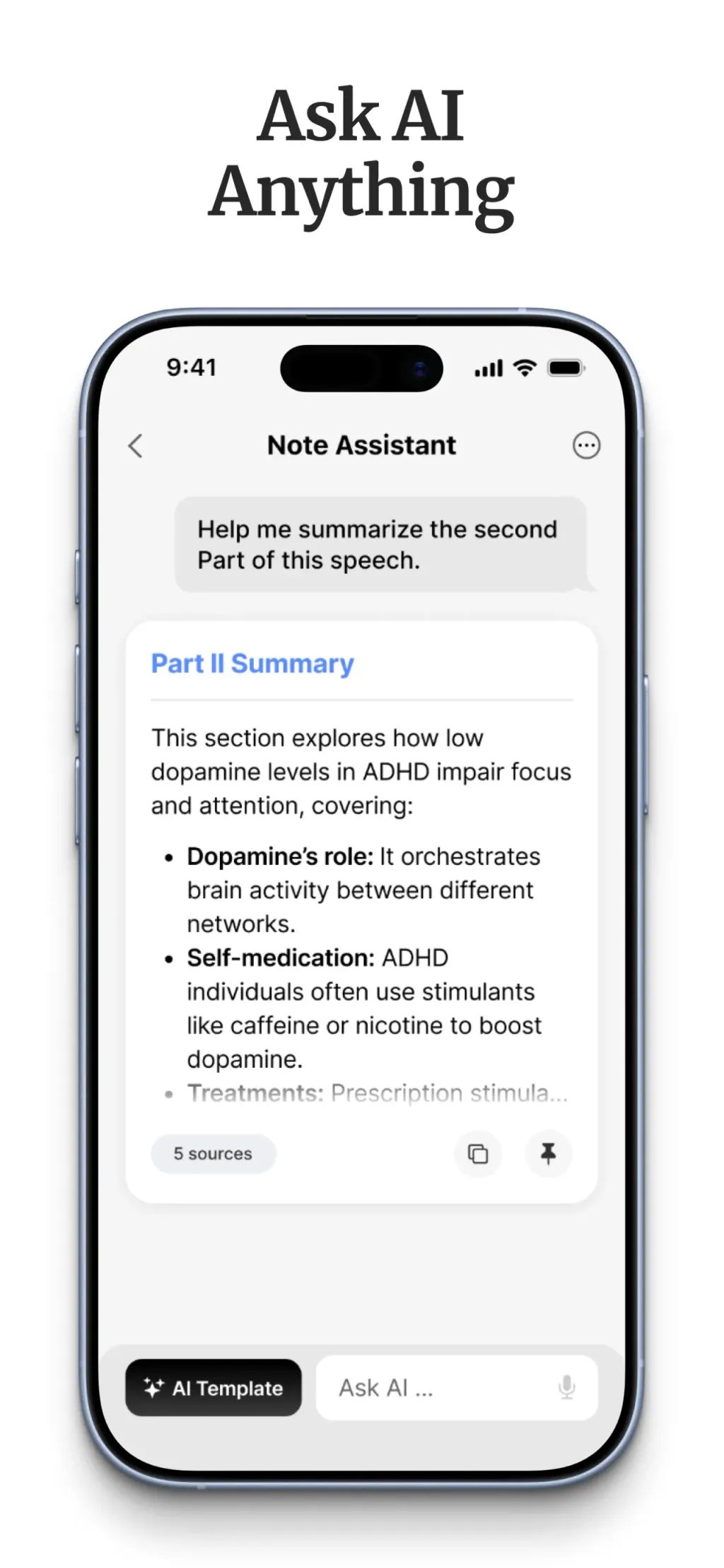 HyNote: AI Note Taker, Summary App Store screenshot 6