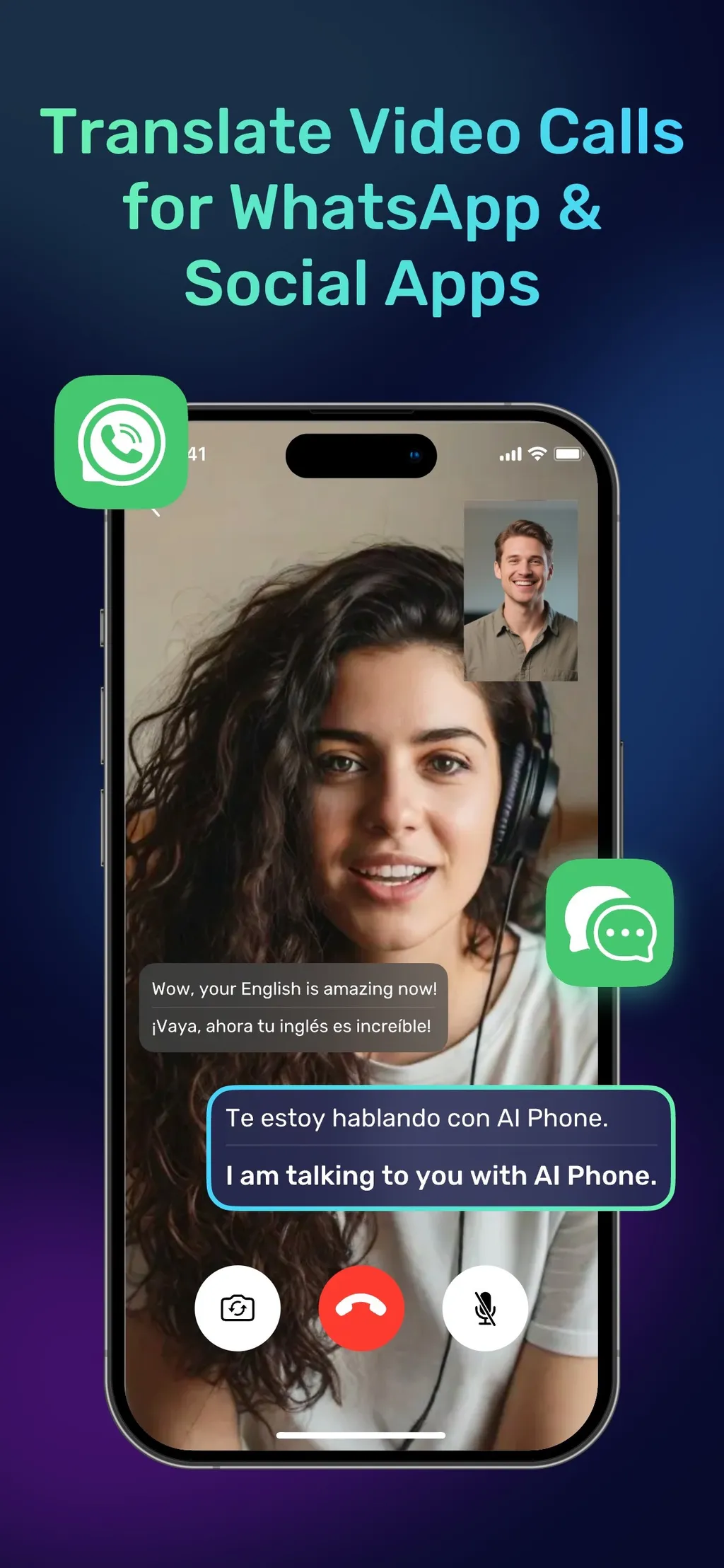 AI Phone:Call&Voice Translator screenshot 1