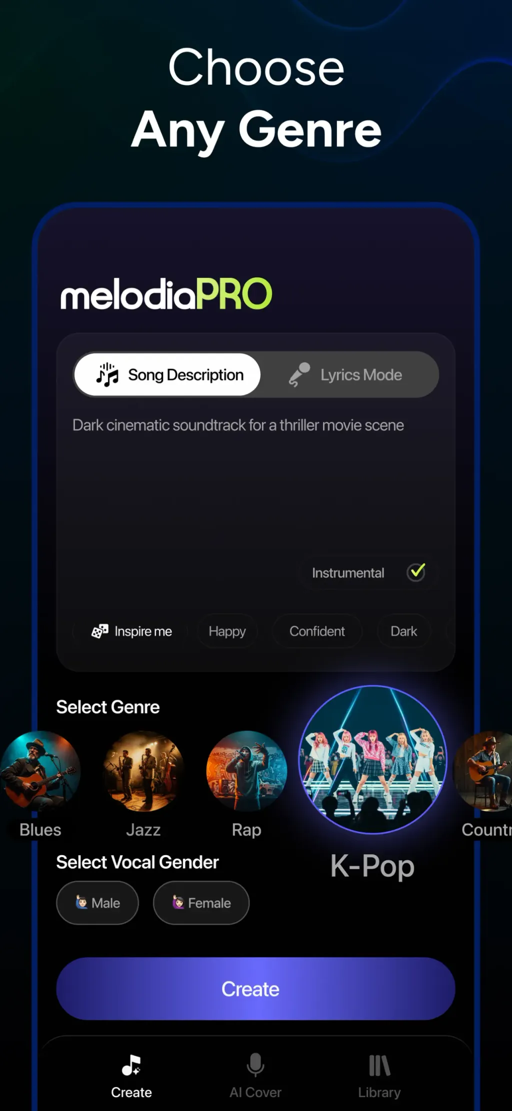 AI Music Maker - Melodia App Store screenshot 3