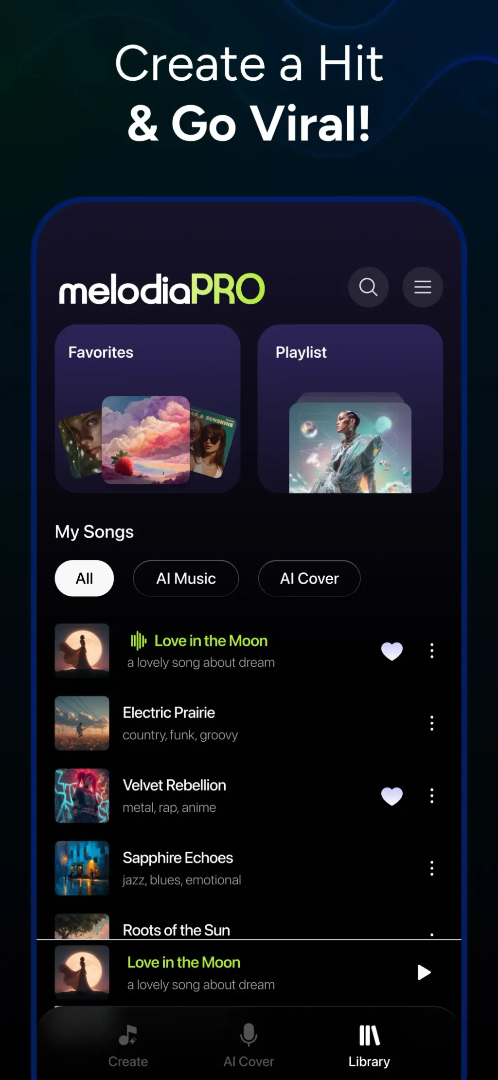 AI Music Maker - Melodia App Store screenshot 4