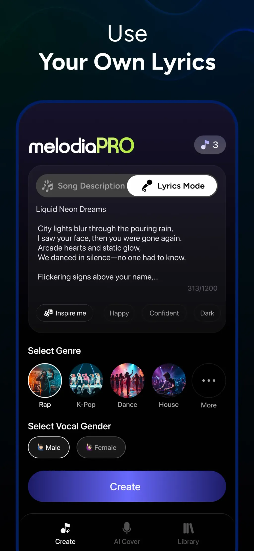 AI Music Maker - Melodia App Store screenshot 5