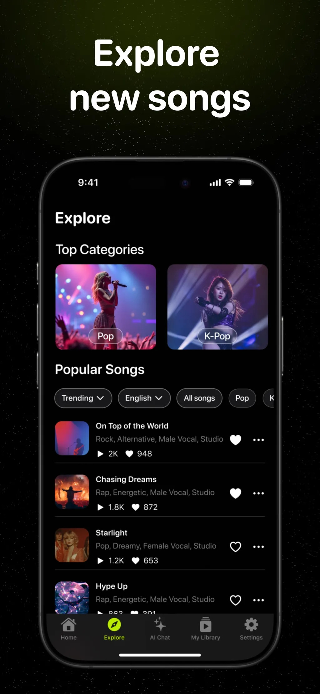 Song AI: AI Music Generator App Store screenshot 3