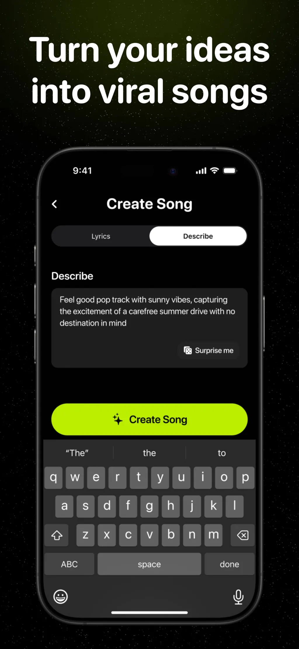 Song AI: AI Music Generator App Store screenshot 4
