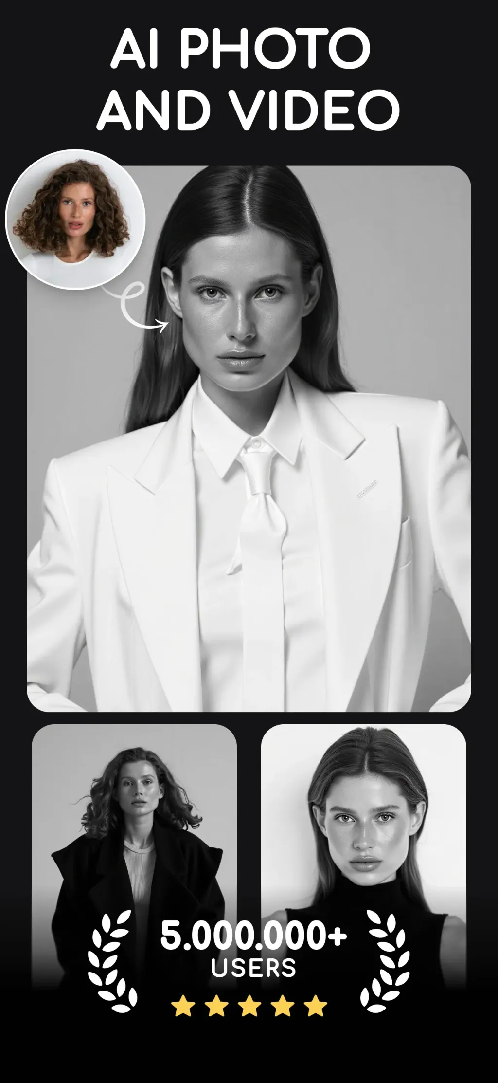 Mivio: AI Photo Video App Store screenshot 1