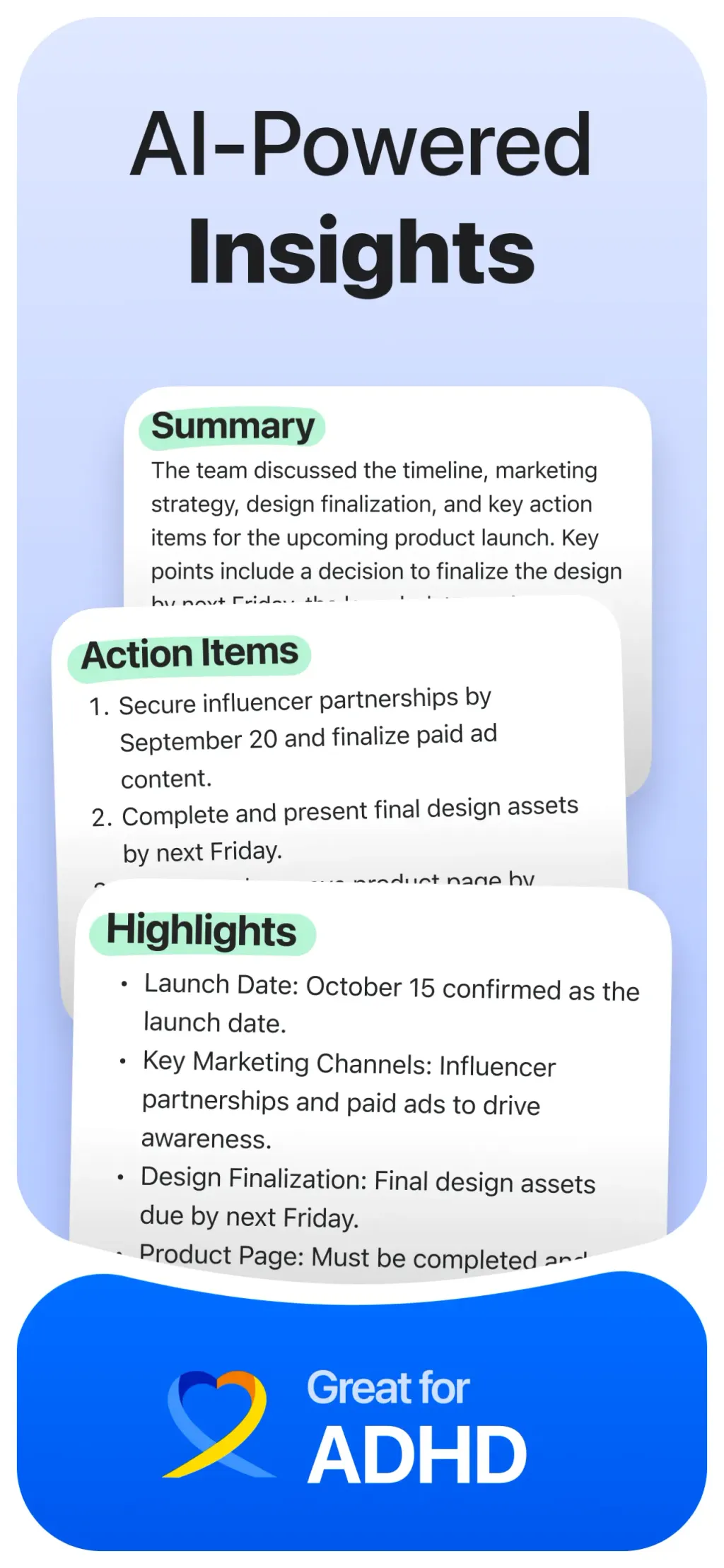 Echo – AI Meeting Note Taker App Store screenshot 6
